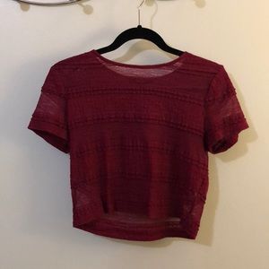 Forever 21 maroon crop top